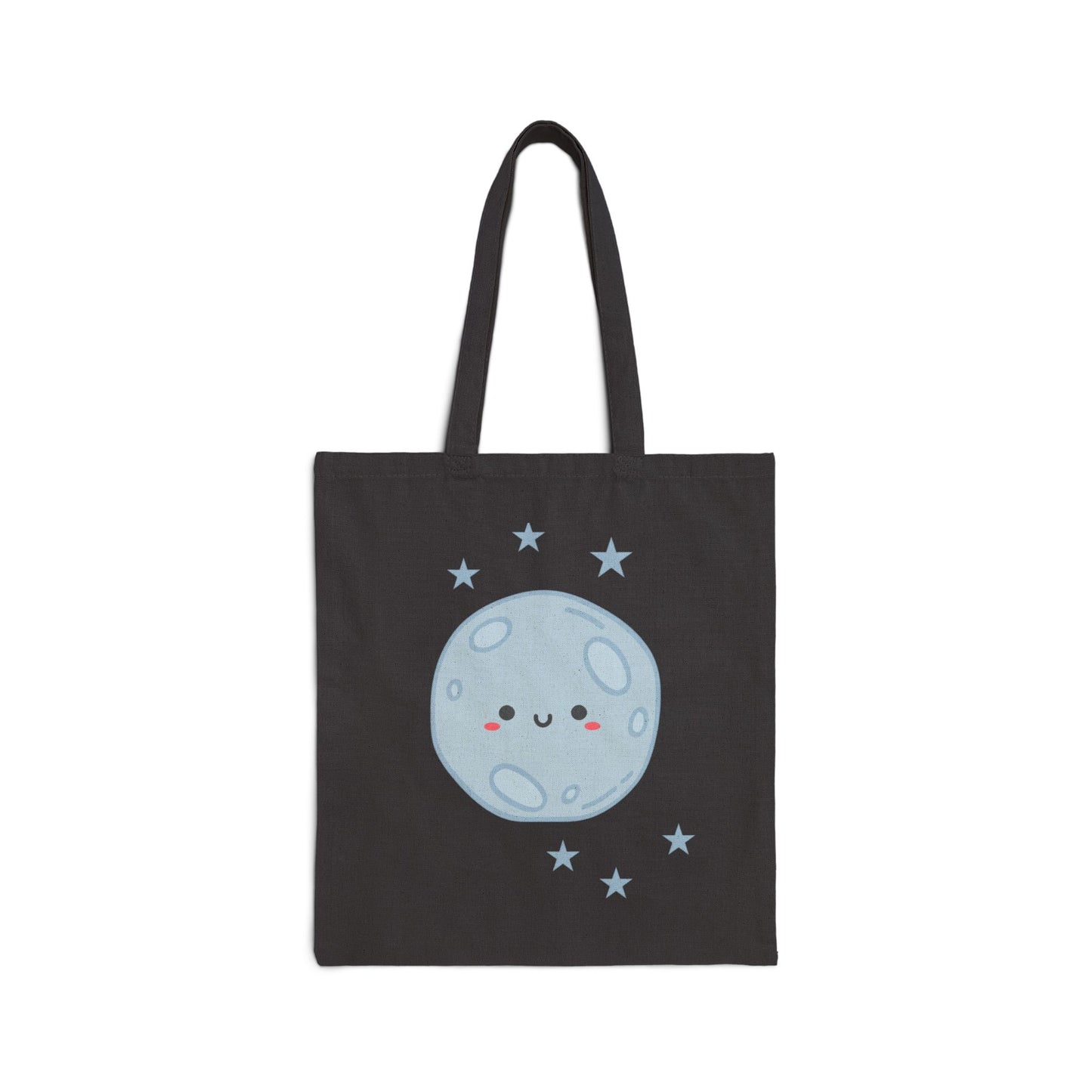 Moon & Stars Cotton Canvas Tote Bag — Travel Tote
